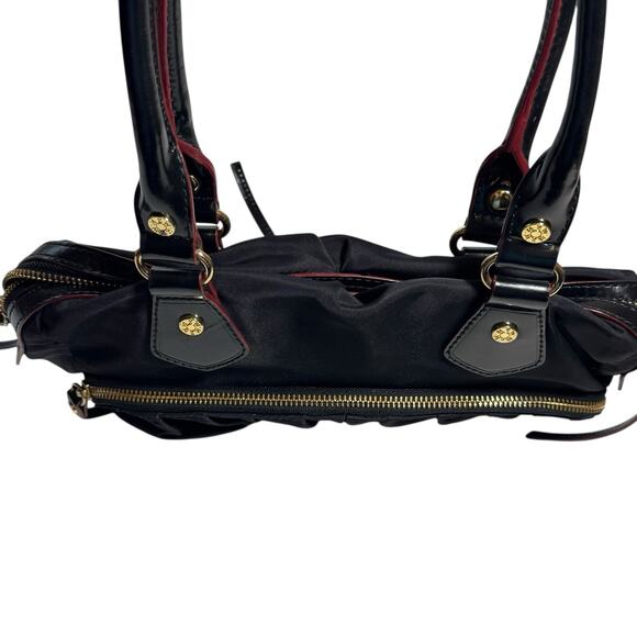 MZ Wallace Paige Nylon Black with Leather Trim Shoulder Bag Purse Handbag - Picture 6 of 11